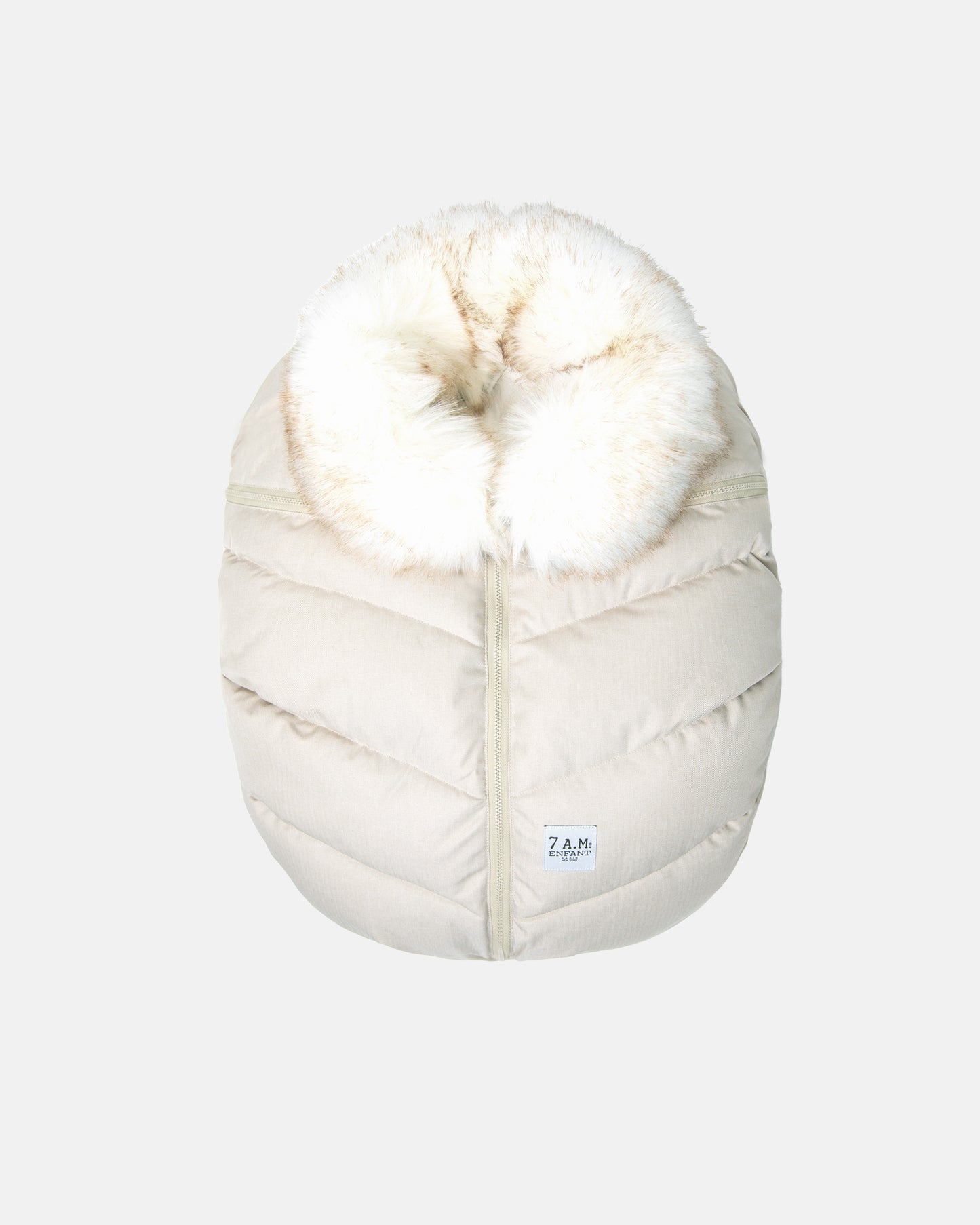 7AM Car Seat Cover Cocoon Tundra- White Fur
