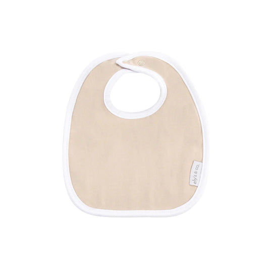 Ely's and Co Tan Jersey Bib Terry Lining White Trim