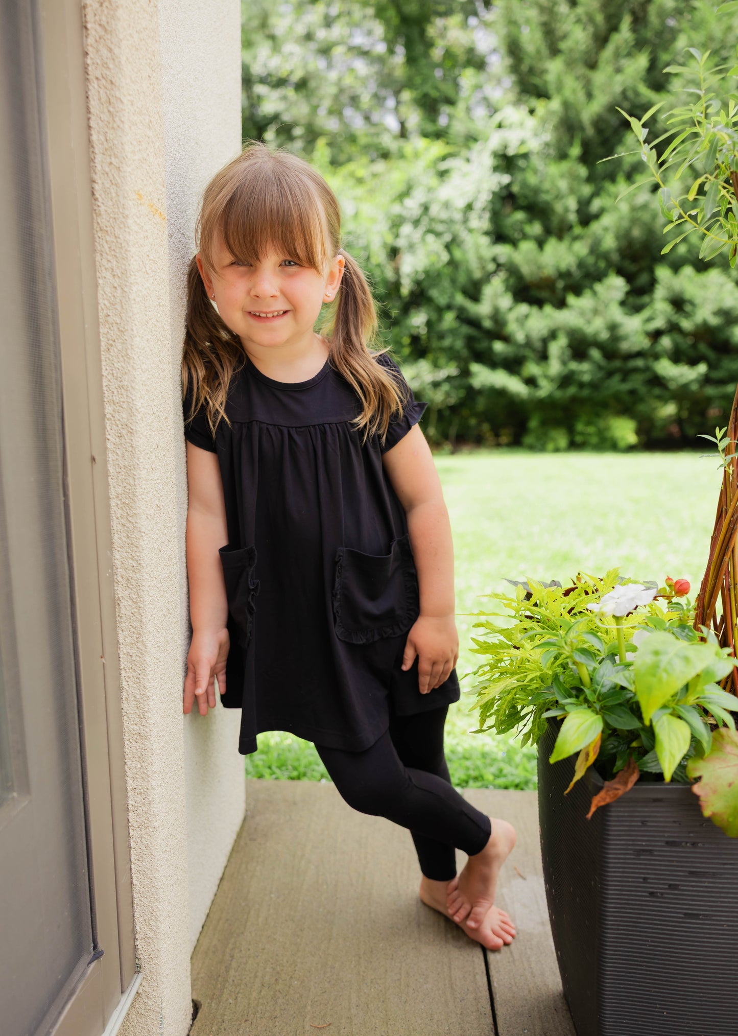 Little Label 2 Piece Black Shabbos Robe Set