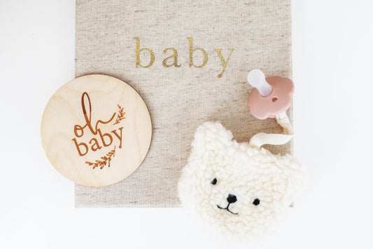 Alimrose Sherpa Paci Comforter Bear- Ivory