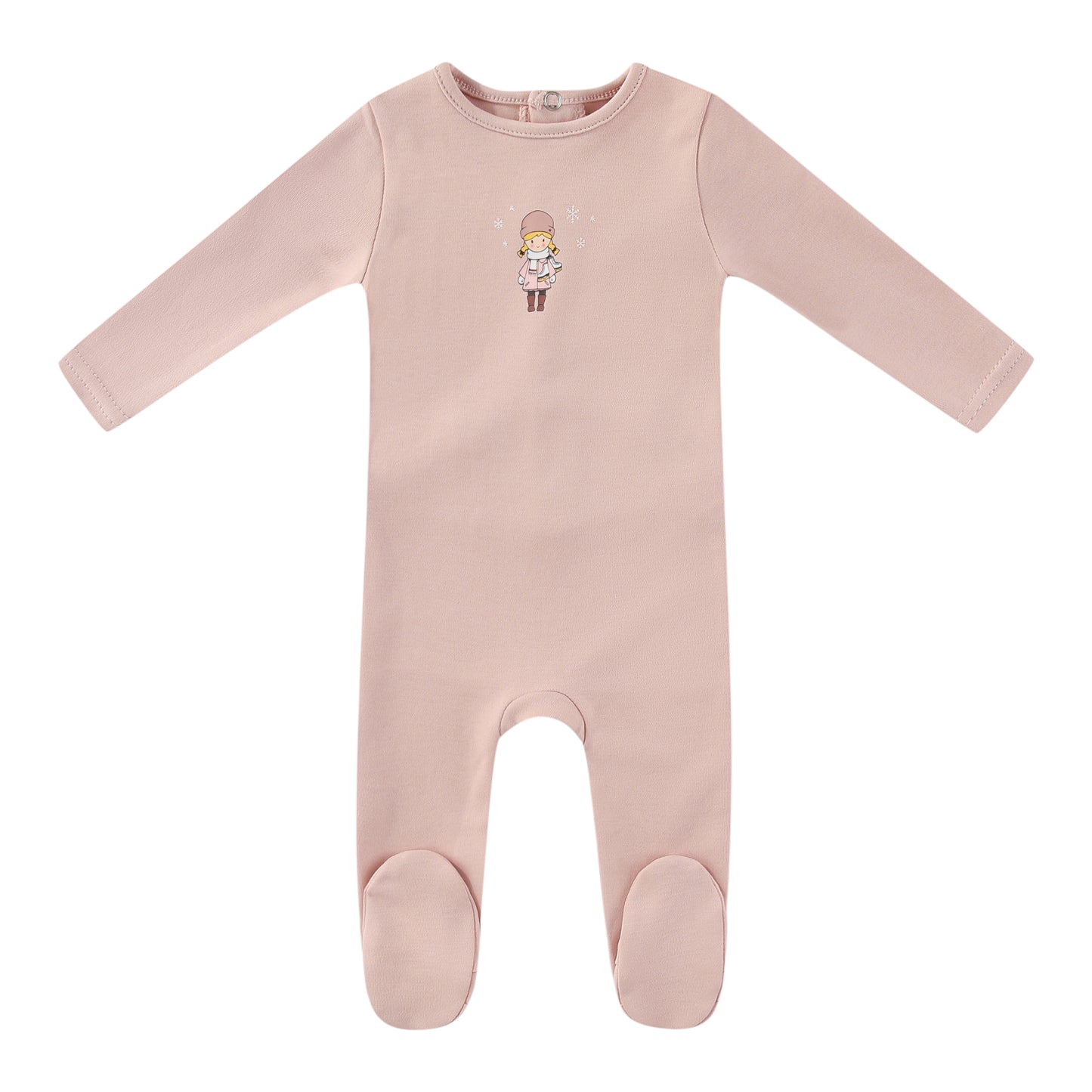 Mini Label Pink Vintage Skater Footie
