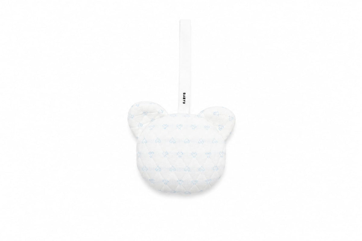 BabyO Blue Quilted Hearts Teddy Plushie