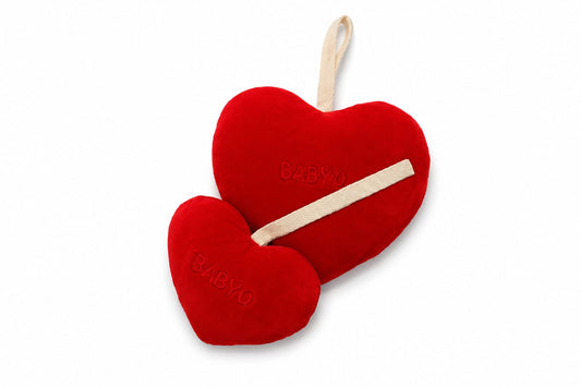 BabyO Embossed Mini Heart Plushie