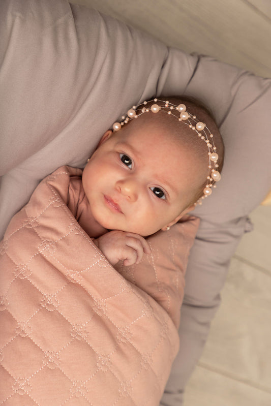 Bubani Quilted Layette Set- Rose