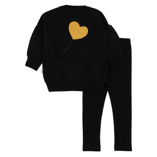 Bondoux Yellow Black 2 Piece-Girls