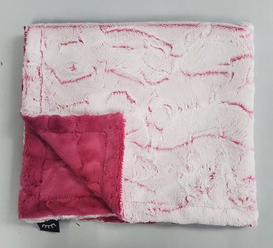 Winx and Blinx Frost Magenta Minky Blanket
