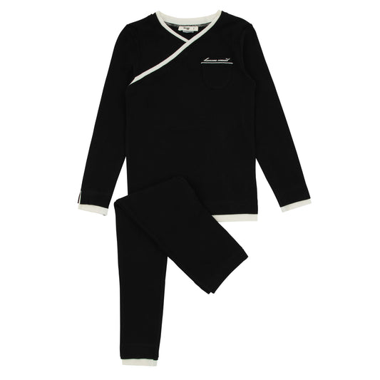 Noggi Layers Loungewear Set- Black