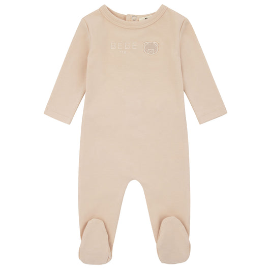 Noggi Teddy Footie Pink