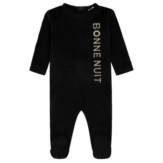 Noggi Puffy Letters Footie -Black