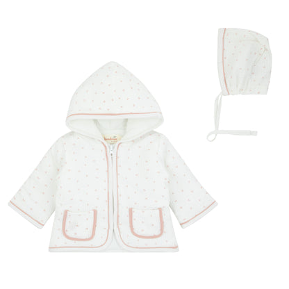 Bondoux Pink Butterfly Print Girls Sweater