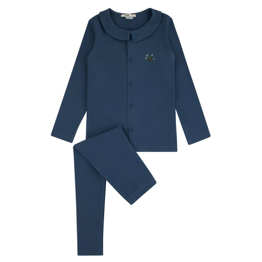Noggi Ruffle Grandpa Loungewear Set- Boys