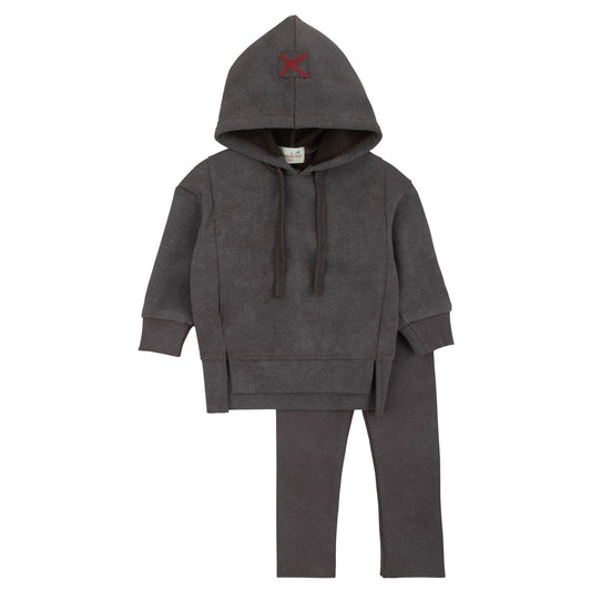 Bondoux Acid Wash Smokey Brown Boys 2 Pc
