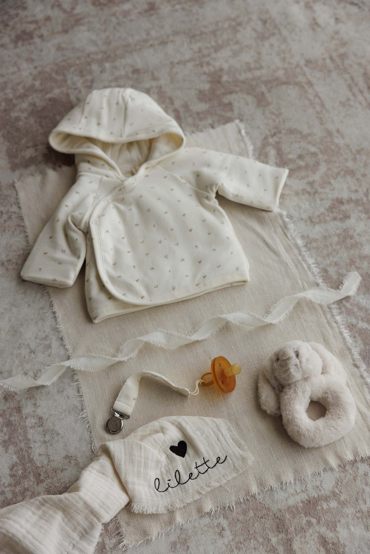 Lilette Padded Bitsy Floral Jacket - Cream/Oat