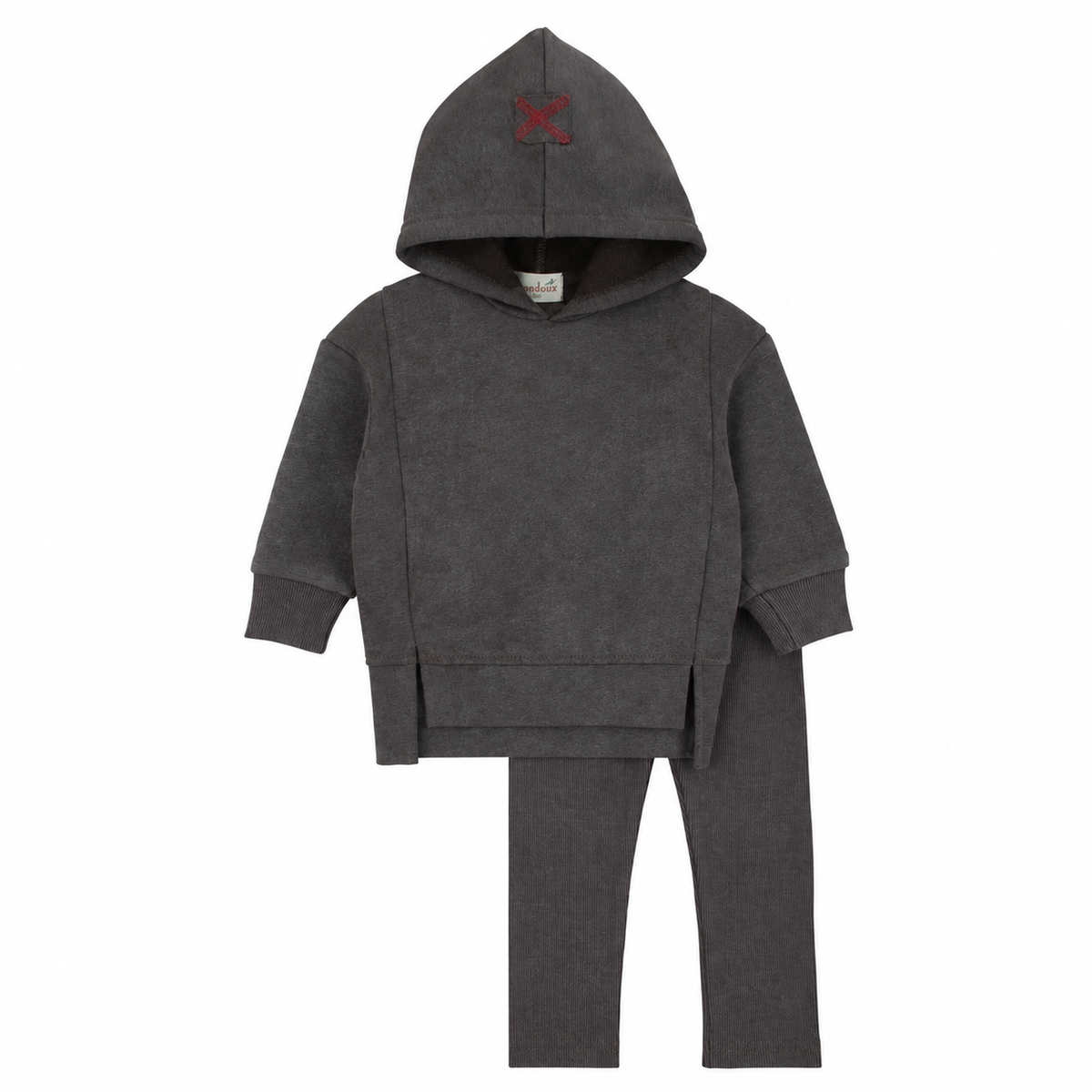 Bondoux Acid Wash Smokey Brown Boys 2 Pc
