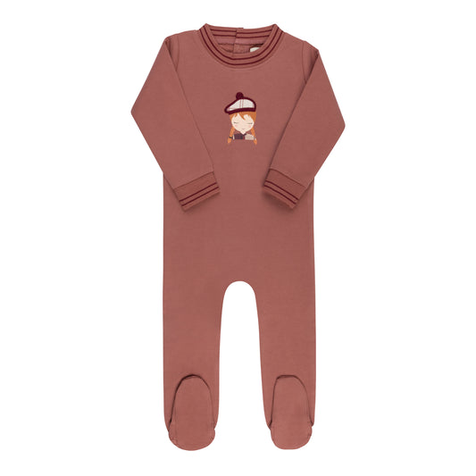 Ely's and Co French Terry Scottish Footie - Pink