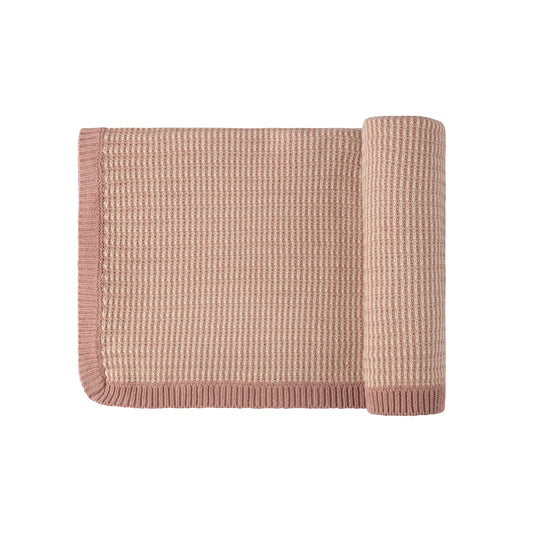 Looms Pink Thin Stripe Blanket