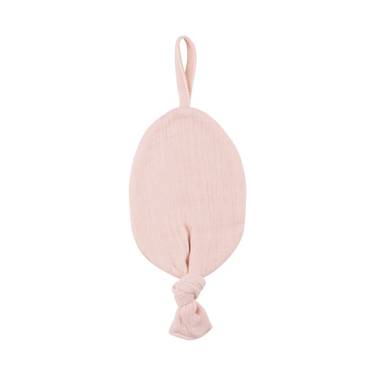 Ely's and Co  Pink Muslin Paci Lovey