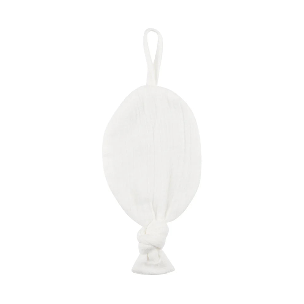 Ely's and Co Ivory  Muslin Paci Lovey