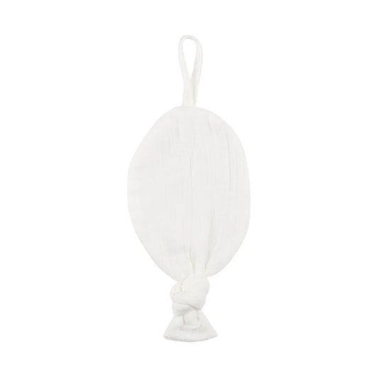 Ely's and Co Ivory  Muslin Paci Lovey