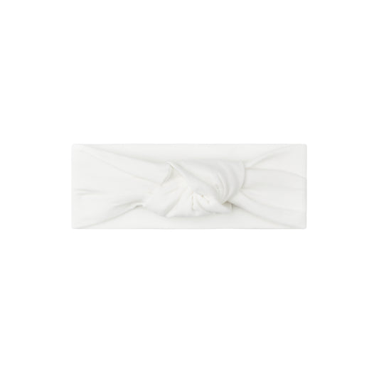 Aurora Ivory/Pink Cotton French Terry Hot Air Balloon Knot Headband