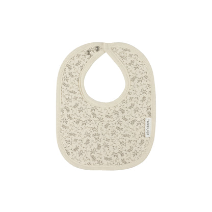 Ely's and Co Modal French Terry Vine Collection Bib - Ivory/Sage
