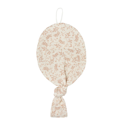 Ely's and Co Modal French Terry Vine Collection Muslin Paci Lovey - Ivory/Pink