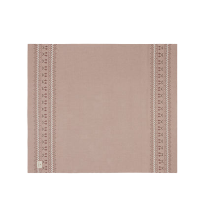 Looms  Fair Isle Collection Blanket- Mauve