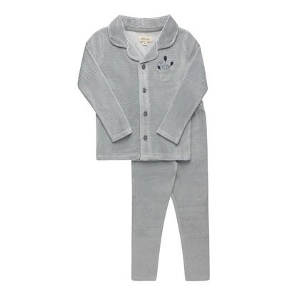 Ely's and Co Striped Pajama -Ivory Blue