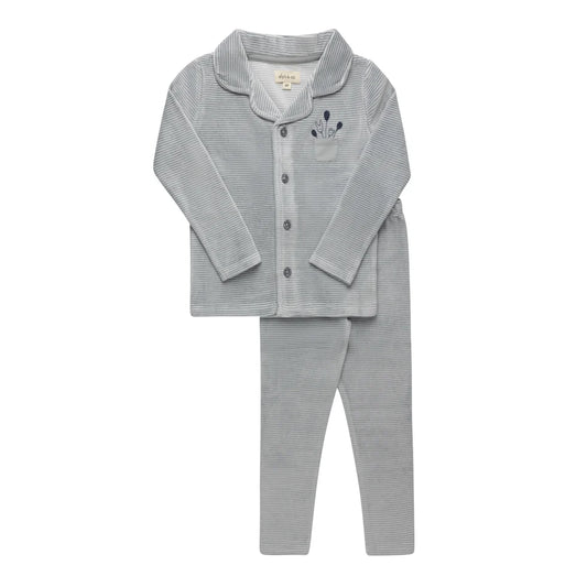Ely's and Co Striped Pajama -Ivory Blue
