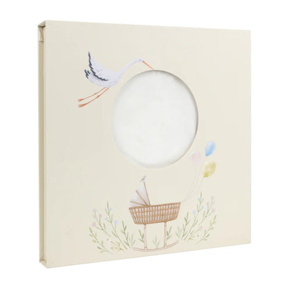 Ely's and Co Modal Swaddle + Beanie Set in Gift Box - Ivory