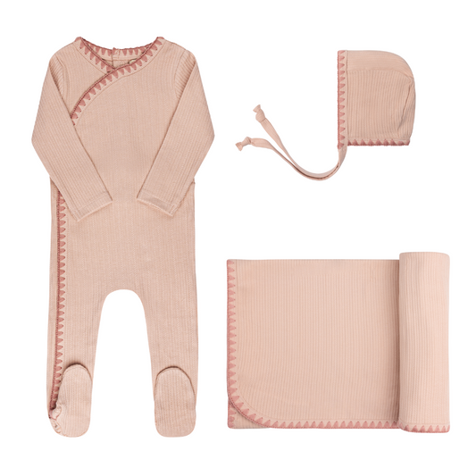 Ely's and Co Pink Whip Stitch Collection Take Me Home Set