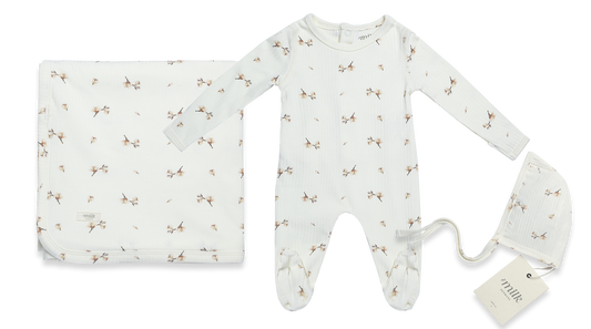 Milk Denmark Blossom Ivory Layette Set