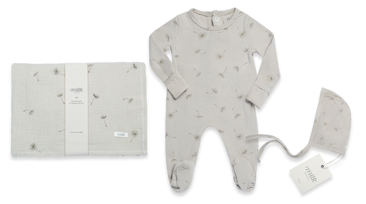 Milk Denmark Wildflower Taupe Layette Set