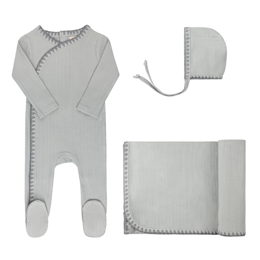 Ely's and Co Blue Whip Stitch Collection Take Me Home Set