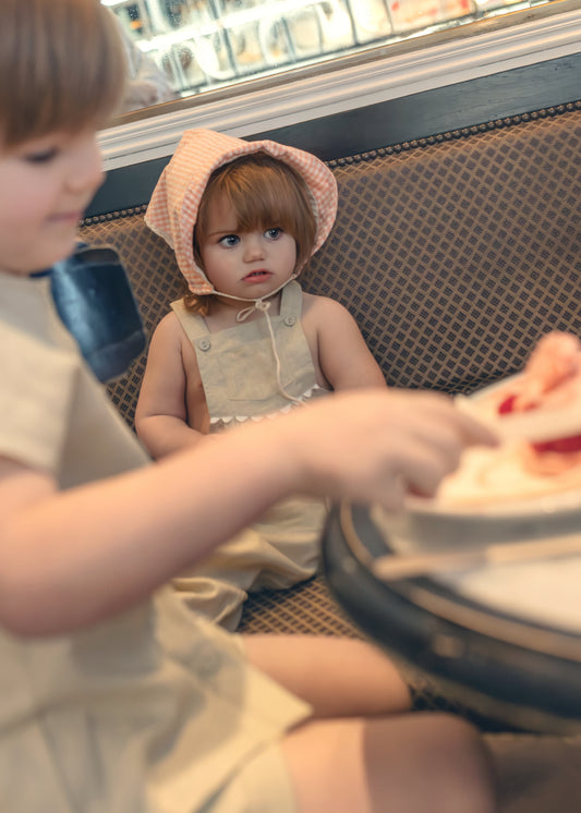 Ann of Nan Oatmeal Oak Overalls Long