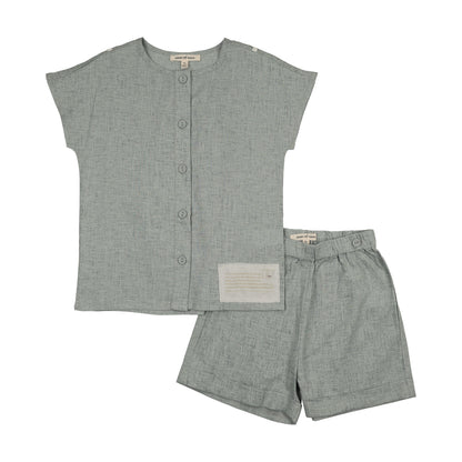 Ann of Nan Slate Oak Boys Crewneck Set