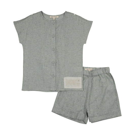 Ann of Nan Slate Oak Boys Crewneck Set