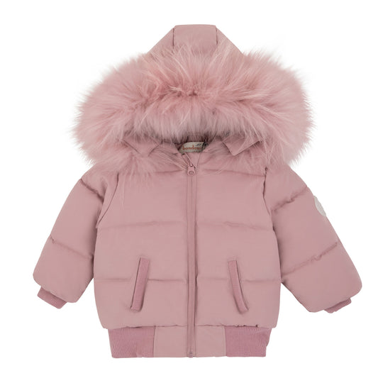 Bondoux Textured 'B' Jacket- Pink