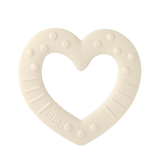 Bibs Baby Bitie Heart Ivory
