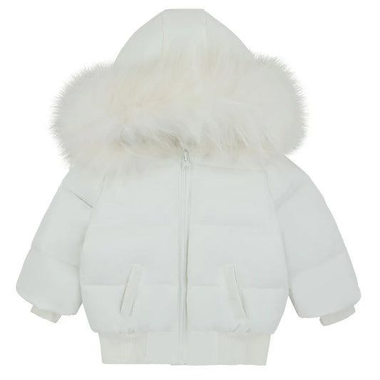 Bondoux Textured 'B' Jacket-White