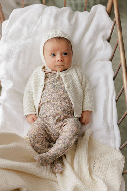 Ely's and Co Liberty / Berry Footie Set-Pink