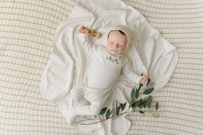 Mon Tresor Embroidered Garden Boys Layette Set