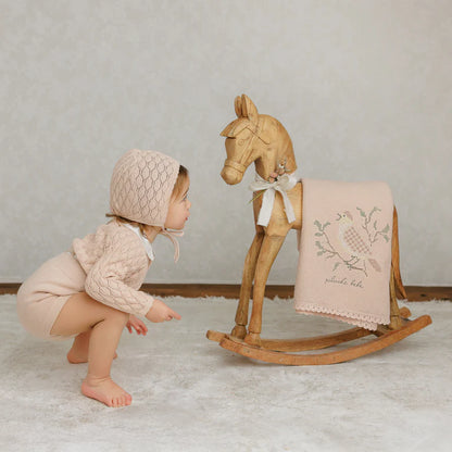 Peluche Knit Suspender Bloomers - Rose