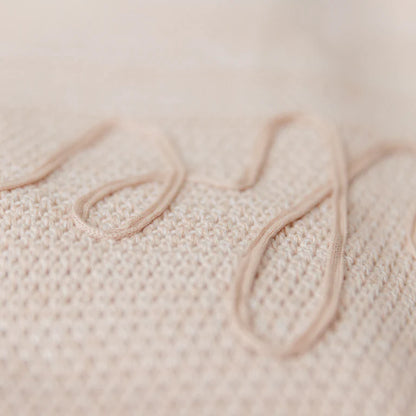 Peluche Scalloped Mélange Bebe Blanket - Rose