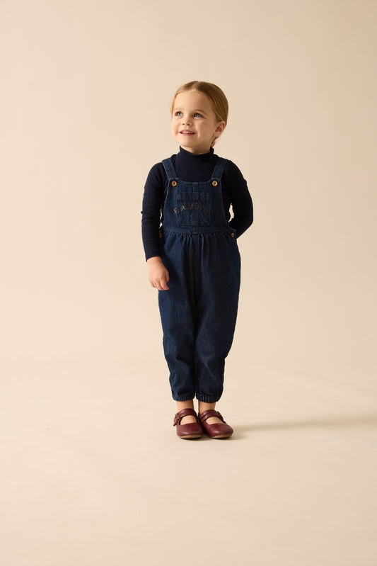 Lil Legs Denim Day Toddler Overalls- Blue Denim