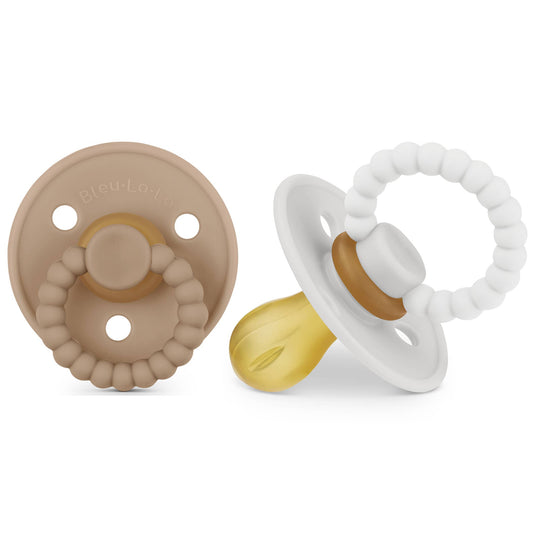 Bleu La La - Luladream Pacifier Set of 2 Camel + Cream