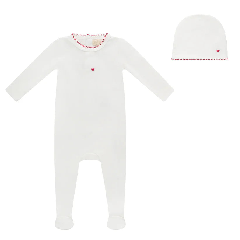 Bubani Heart Footie Set