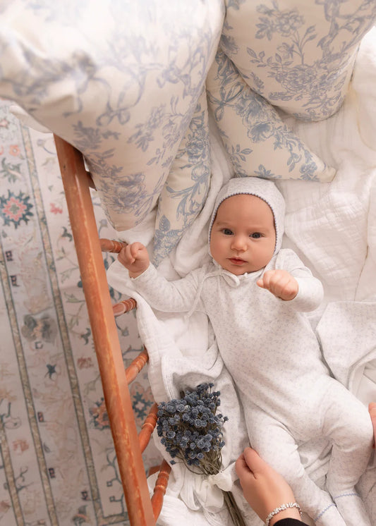 Mini Label All Over Floral Print Layette Set-Boys