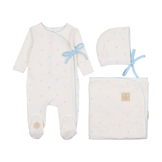 Mon Tresor Balloon Wrap Layette Set - Ivory