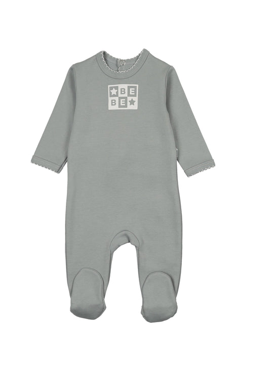 Bliss Bebe Boys Footie - Stone Blue